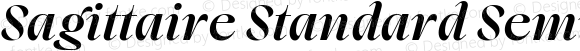 Sagittaire Standard Semibold Italic