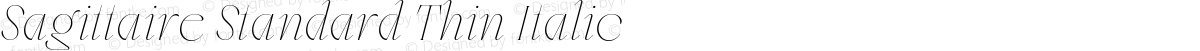 Sagittaire Standard Thin Italic