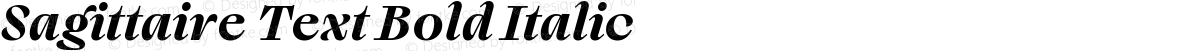 Sagittaire Text Bold Italic
