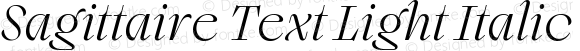 Sagittaire Text Light Italic