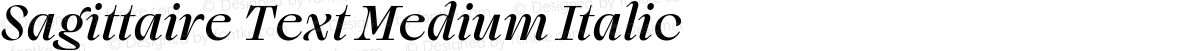 Sagittaire Text Medium Italic
