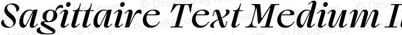 Sagittaire Text Medium Italic