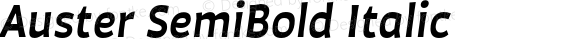 Auster SemiBold Italic