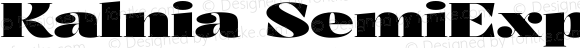Kalnia SemiExpanded Bold