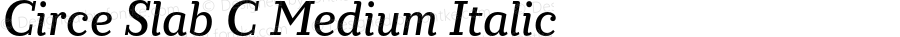 Circe Slab C Medium Italic