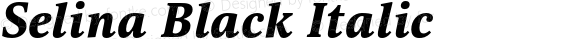 Selina Black Italic