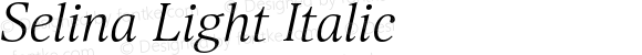 Selina Light Italic