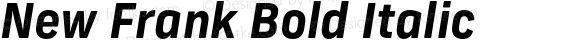 New Frank Bold Italic