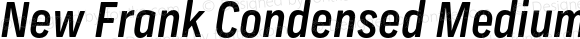 New Frank Condensed Medium Italic
