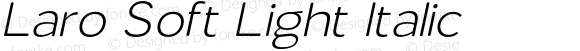 LaroSoft-LightItalic