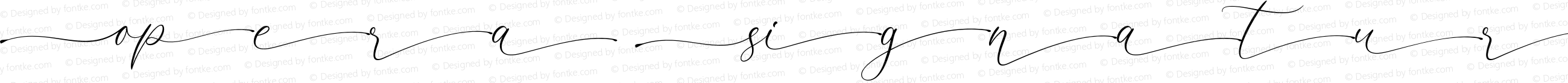 Opera Signature Script Swash