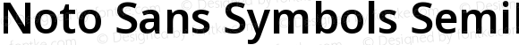 Noto Sans Symbols SemiBold