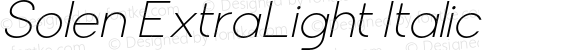 Solen-ExtraLightItalic