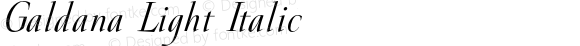 Galdana-LightItalic