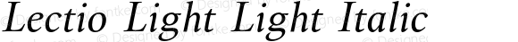 Lectio-LightItalic