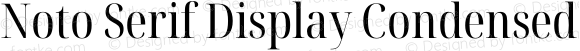 Noto Serif Display Condensed