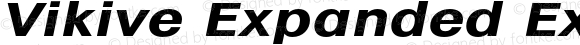 Vikive Expanded ExtraBold Italic