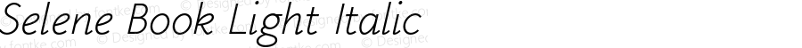 Selene Book Light Italic