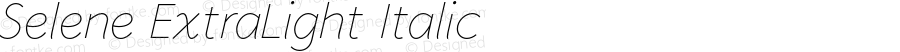 Selene ExtraLight Italic