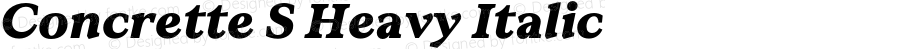 Concrette S Heavy Italic