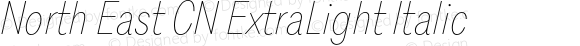 North East CN ExtraLight Italic