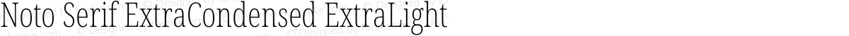 Noto Serif ExtraCondensed ExtraLight