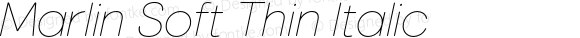 MarlinSoft-ThinItalic