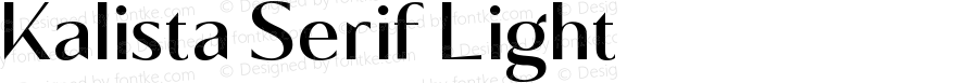 Kalista Serif Light