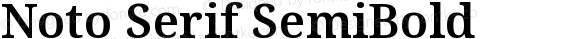 Noto Serif SemiBold