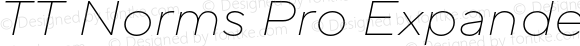 TT Norms Pro Expanded ExtraLight Italic