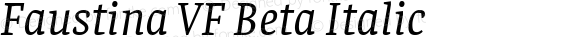 Faustina VF Beta Italic