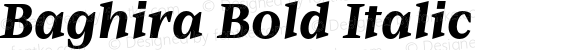 Baghira Bold Italic