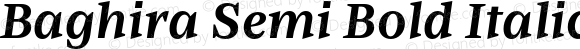 Baghira Semi Bold Italic
