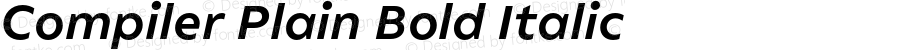 Compiler Plain Bold Italic