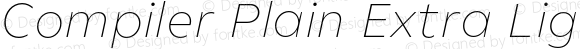 Compiler Plain Extra Light Italic