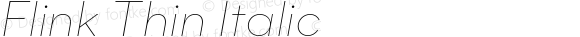 Flink Thin Italic