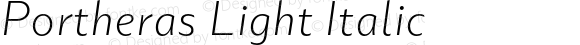 Portheras Light Italic