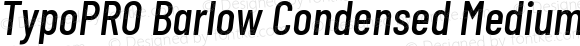 TypoPRO Barlow Condensed Medium Italic