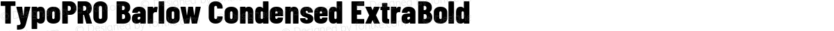 TypoPRO Barlow Condensed ExtraBold