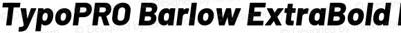 TypoPRO Barlow ExtraBold Italic