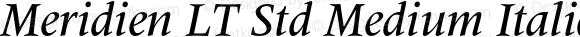 MeridienLTStd-MediumItalic