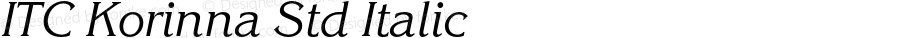 ITC Korinna Std Italic