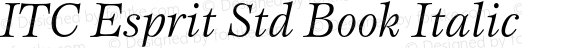 EspritStd-BookItalic