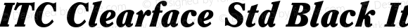 ClearfaceStd-BlackItalic