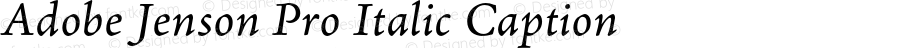 Adobe Jenson Pro Italic Caption