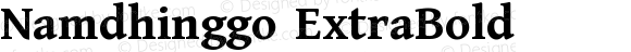 Namdhinggo ExtraBold