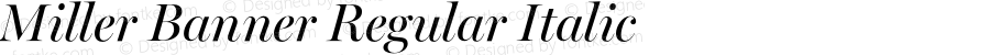 Miller Banner Regular Italic