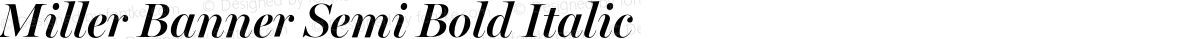 Miller Banner Semi Bold Italic