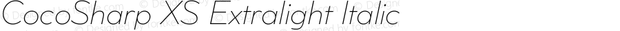 CocoSharp XS Extralight Italic