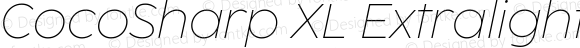 CocoSharp XL Extralight Italic